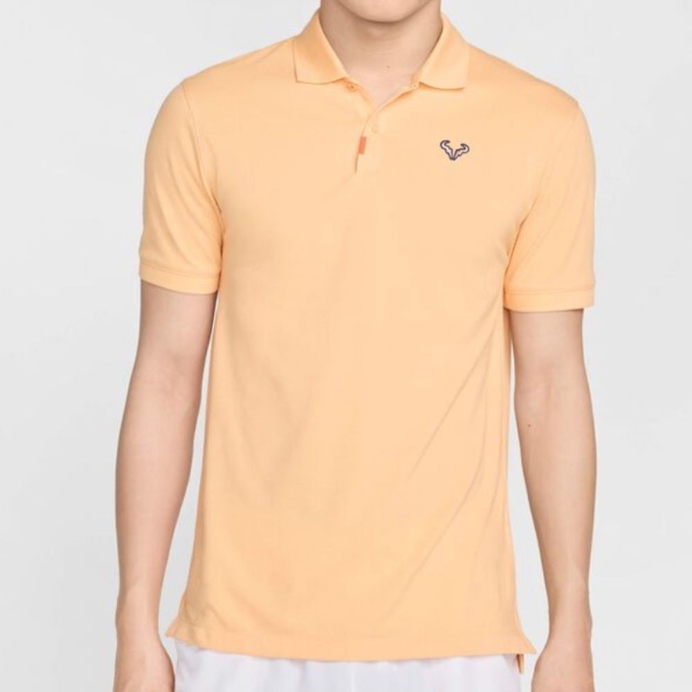 Men’s Nike Chalk Orange Dri-Fit Polo Shirt The Rafa Polo Slim Fit Size M NEW